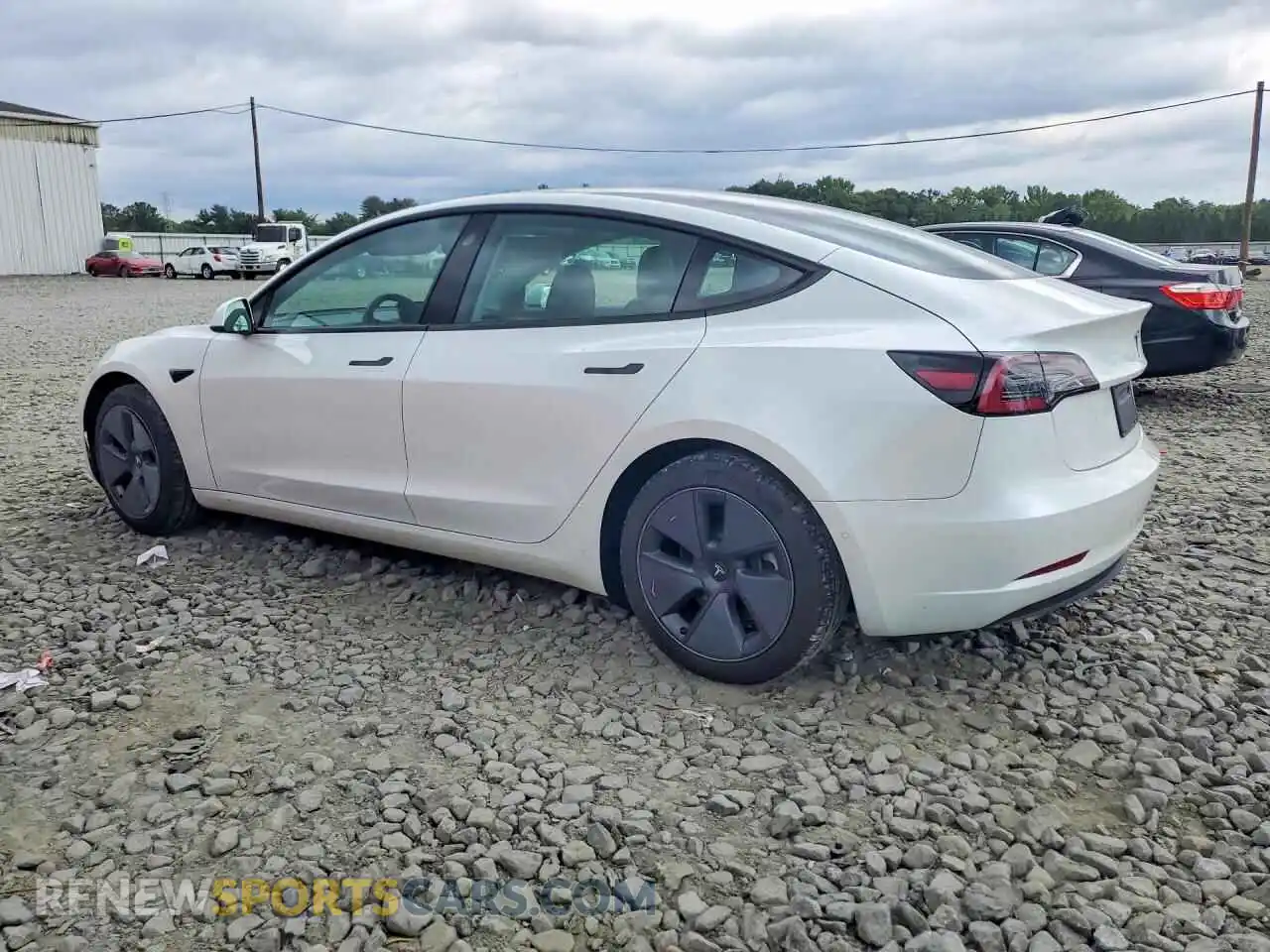 2 fotografías del automóvil dañado 5YJ3E1EB7NF314266 TESLA MODEL 3 2022