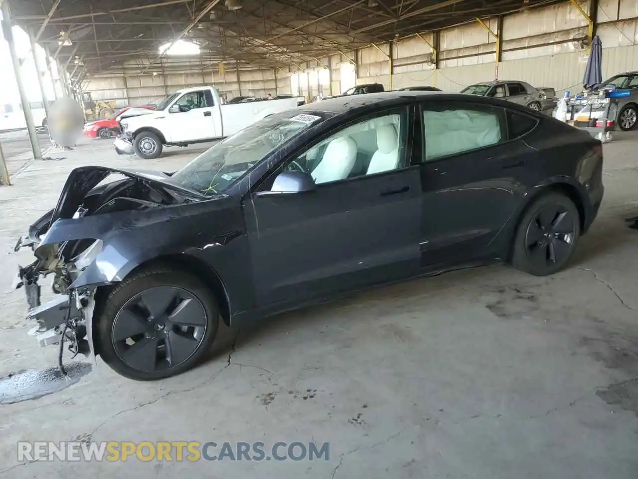 1 Photograph of a damaged car 5YJ3E1EB7NF356517 TESLA MODEL 3 2022