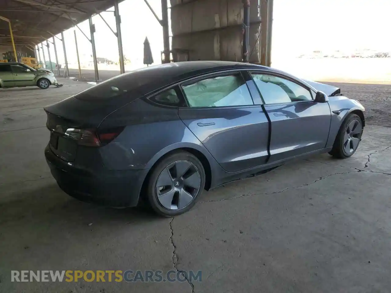 3 Photograph of a damaged car 5YJ3E1EB7NF356517 TESLA MODEL 3 2022