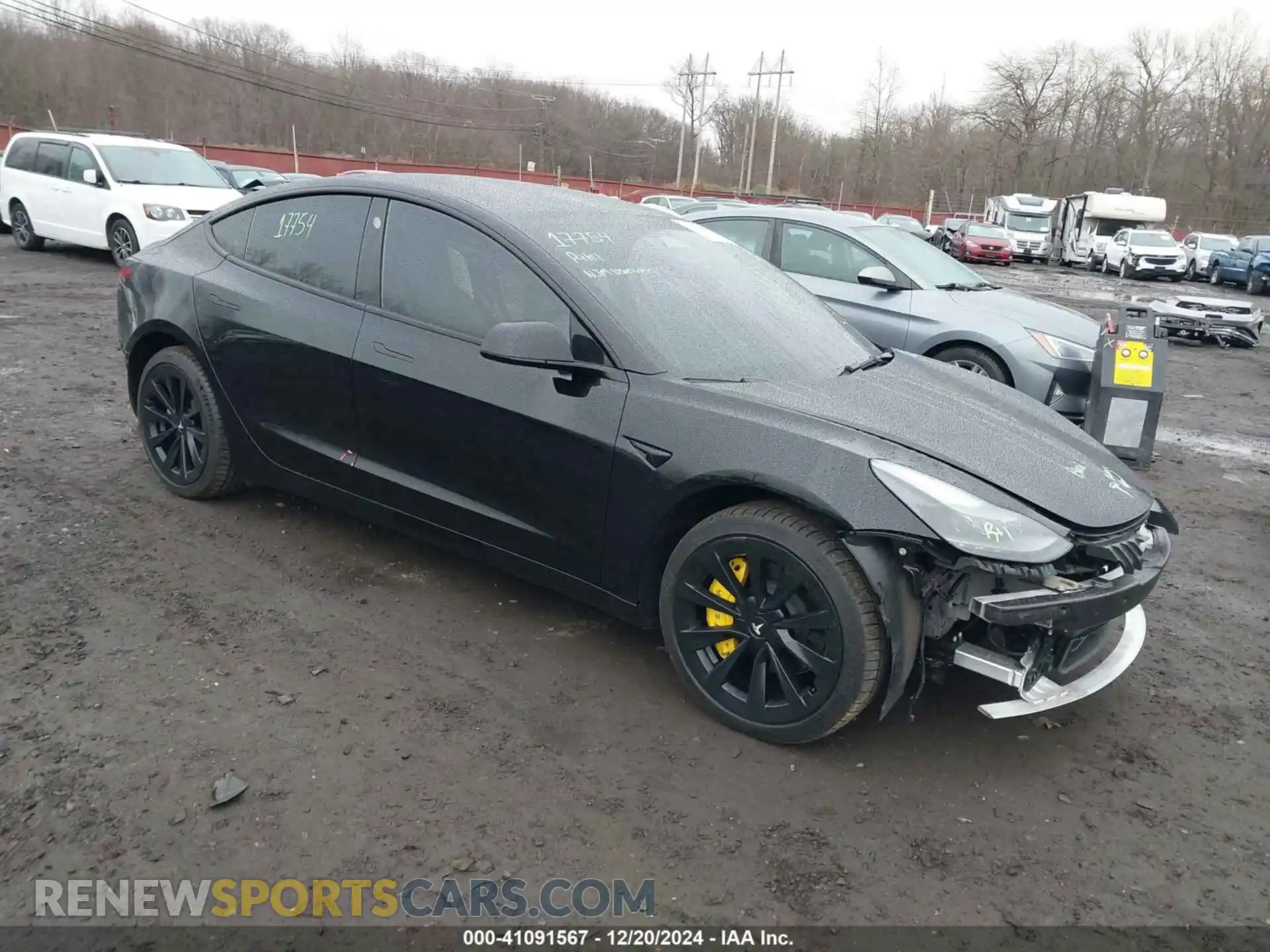 1 Photograph of a damaged car 5YJ3E1EB7NF365590 TESLA MODEL 3 2022