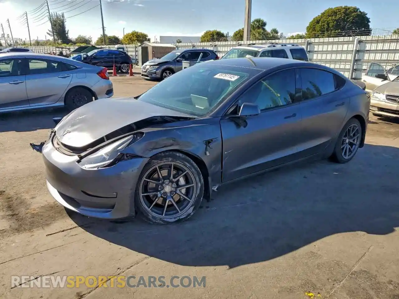 1 fotografías del automóvil dañado 5YJ3E1EB8NF102315 TESLA MODEL 3 2022