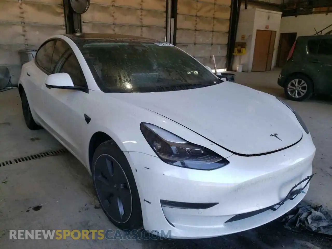 1 Photograph of a damaged car 5YJ3E1EB8NF106820 TESLA MODEL 3 2022