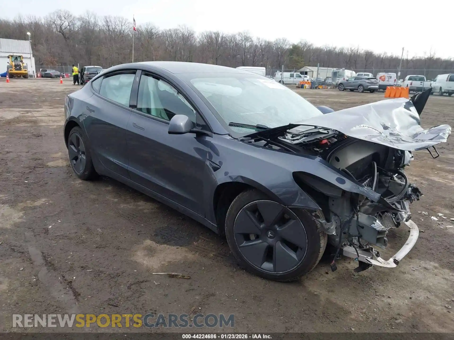 1 Photograph of a damaged car 5YJ3E1EB8NF112813 TESLA MODEL 3 2022