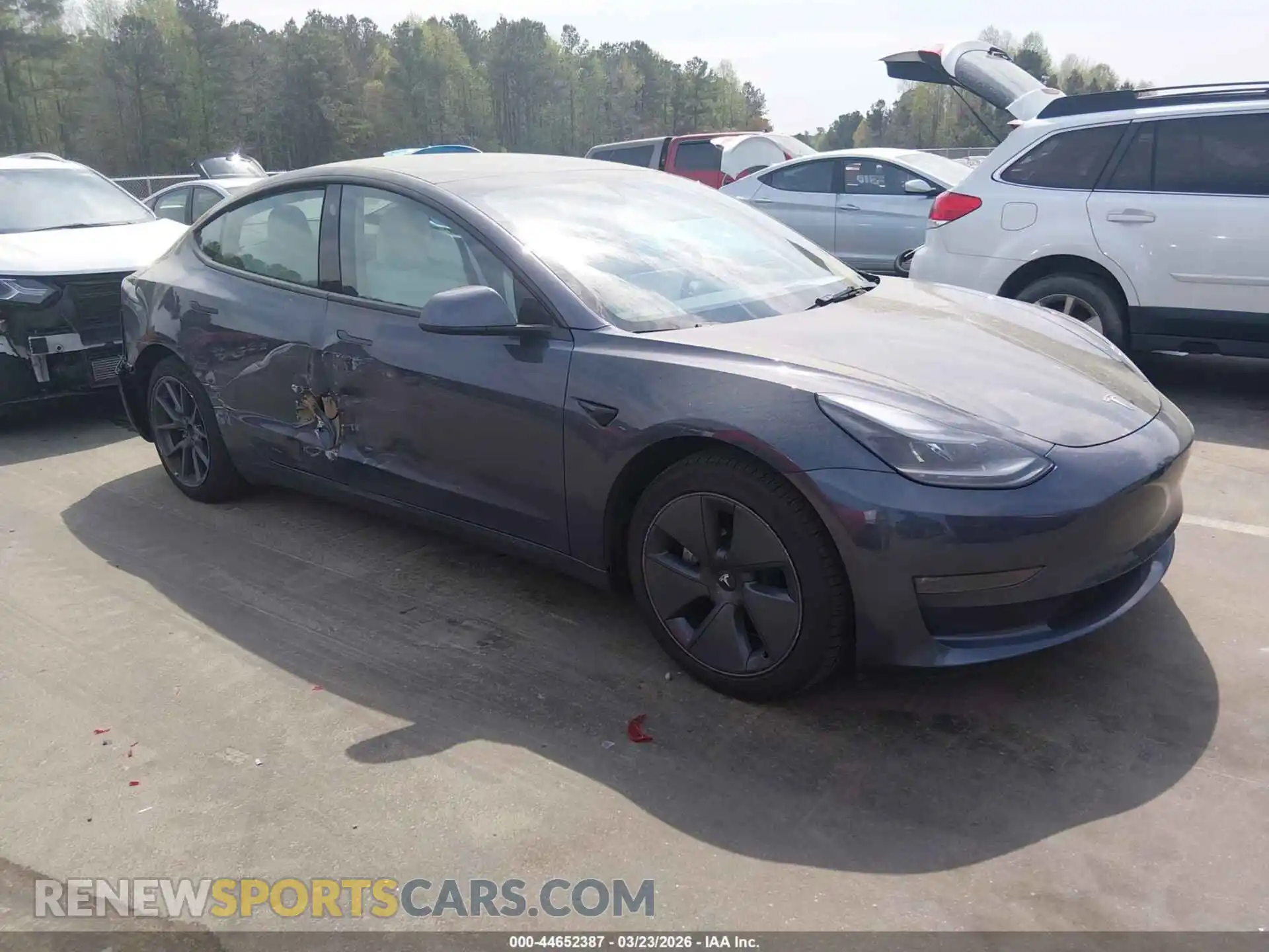 1 Photograph of a damaged car 5YJ3E1EB8NF114173 TESLA MODEL 3 2022