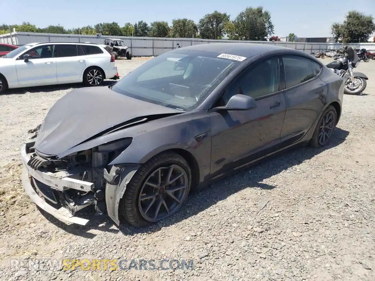 1 Photograph of a damaged car 5YJ3E1EB8NF124444 TESLA MODEL 3 2022