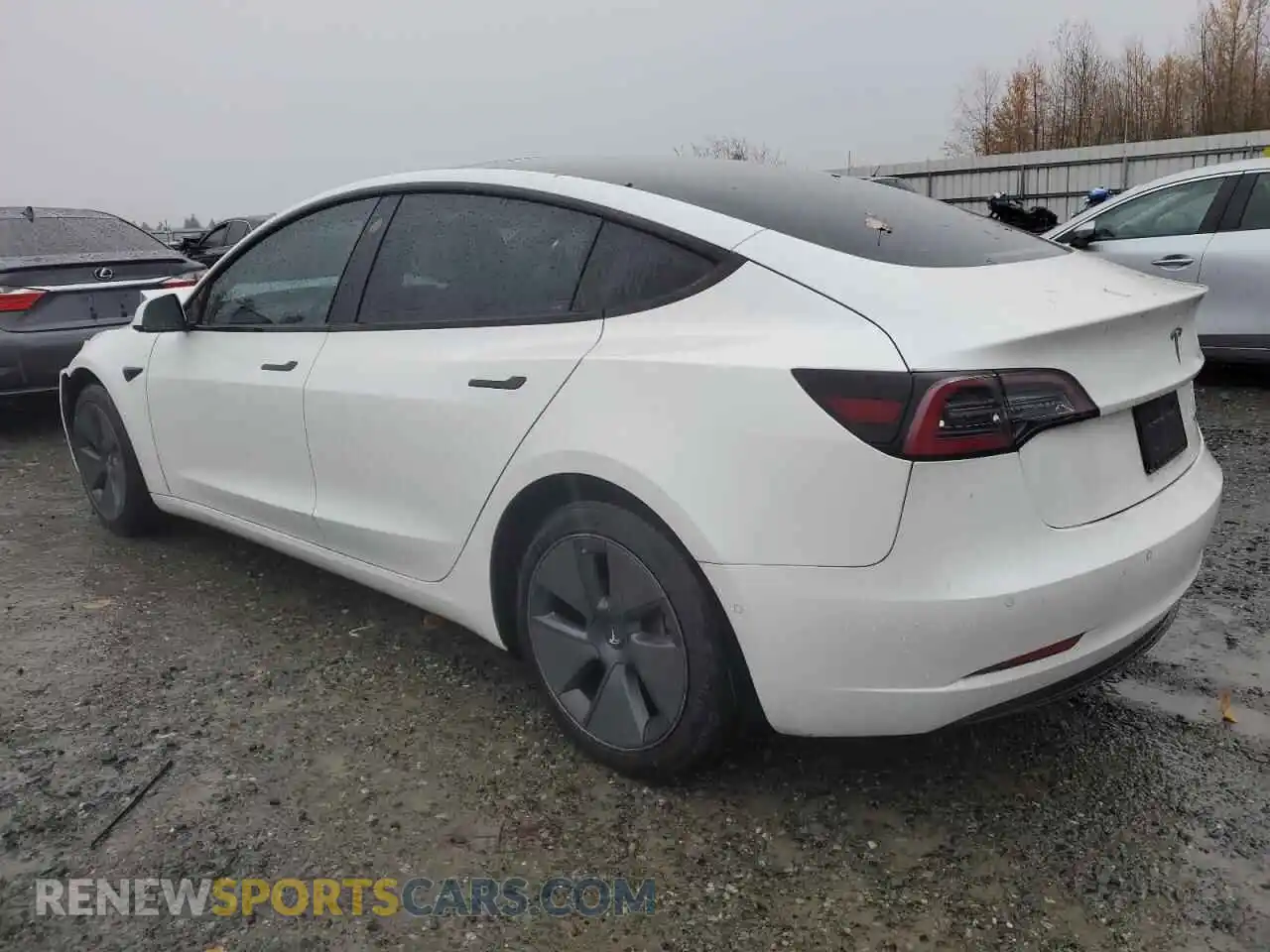 2 Photograph of a damaged car 5YJ3E1EB8NF127540 TESLA MODEL 3 2022