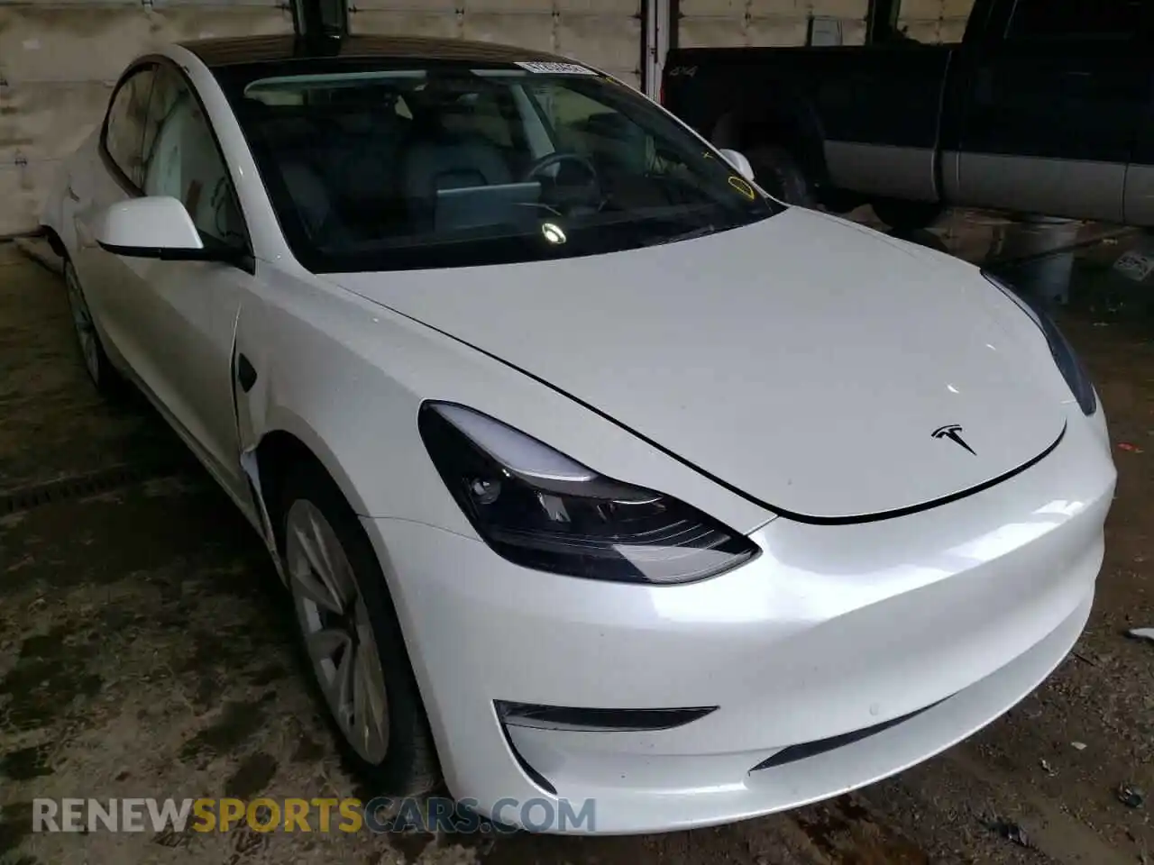 1 Photograph of a damaged car 5YJ3E1EB8NF128140 TESLA MODEL 3 2022