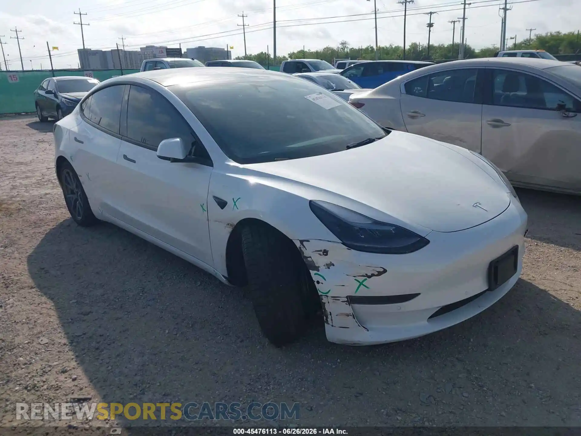 1 Фотография поврежденного автомобиля 5YJ3E1EB8NF135041 TESLA MODEL 3 2022