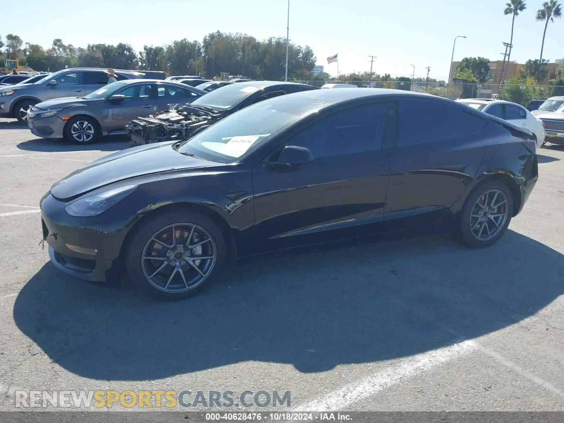 2 Photograph of a damaged car 5YJ3E1EB8NF139249 TESLA MODEL 3 2022