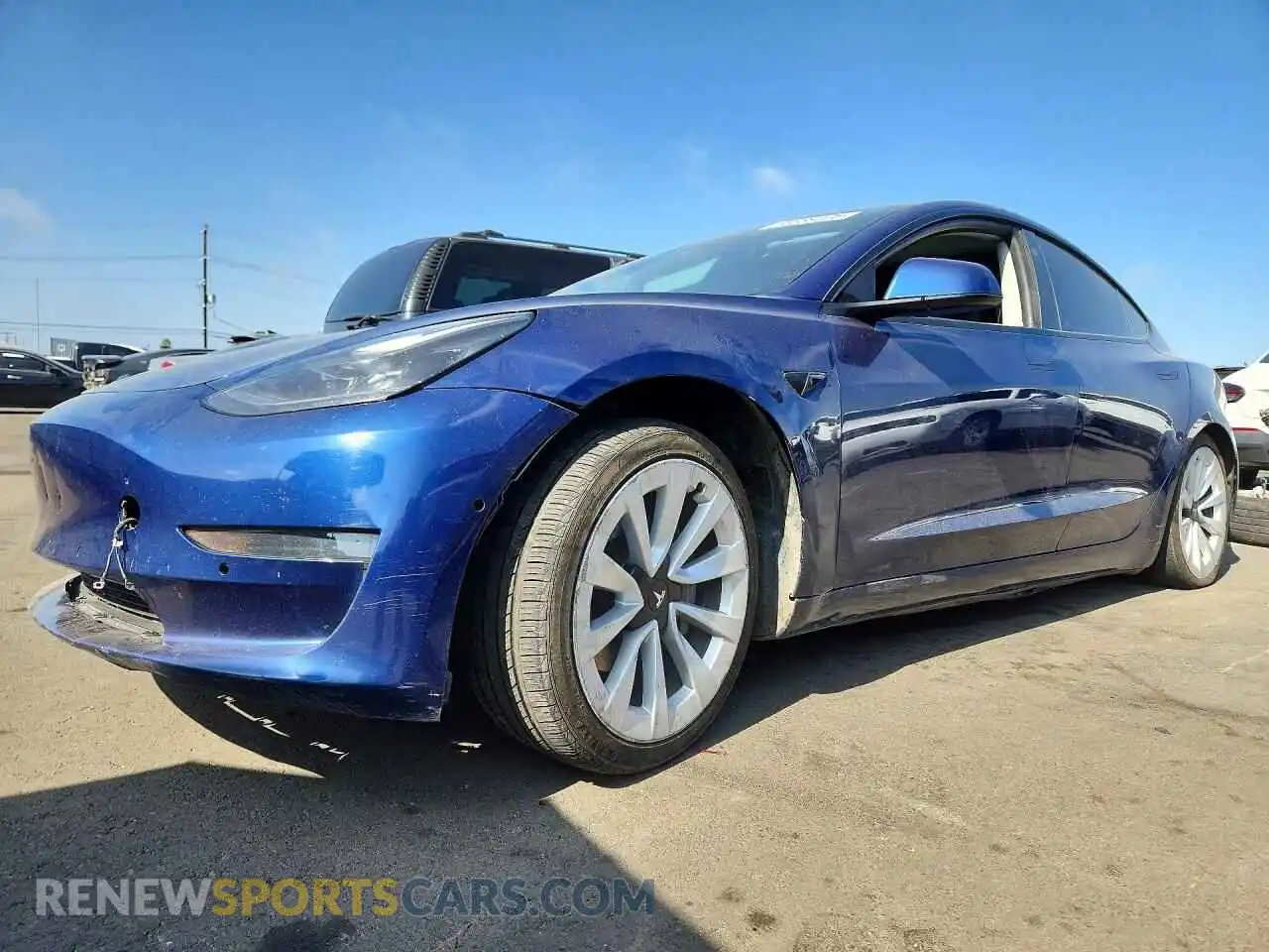 1 fotografías del automóvil dañado 5YJ3E1EB8NF143088 TESLA MODEL 3 2022