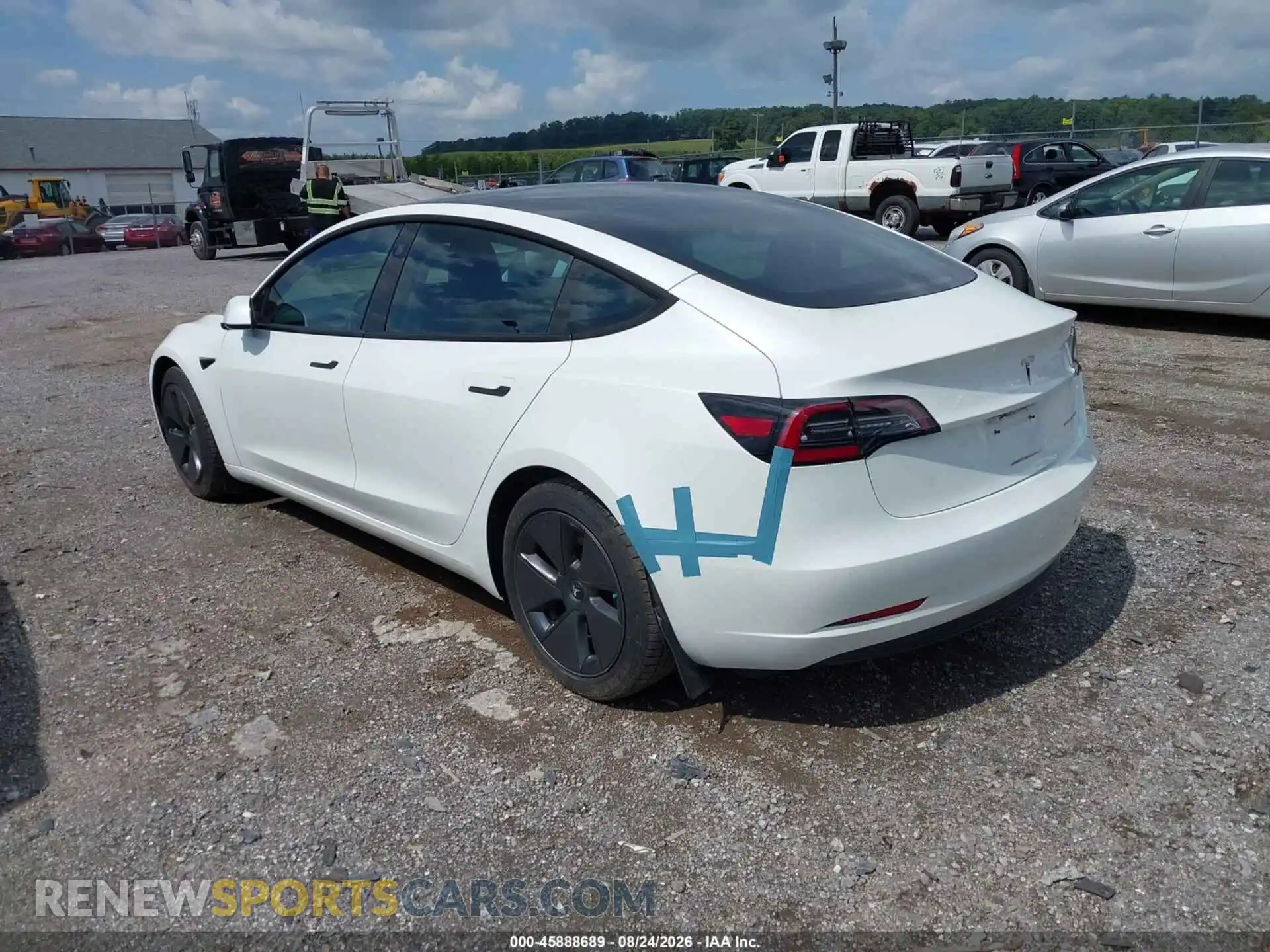 3 Photograph of a damaged car 5YJ3E1EB8NF178360 TESLA MODEL 3 2022