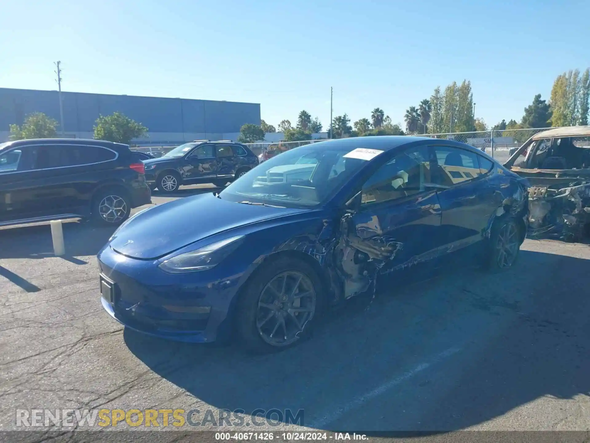 2 Фотография поврежденного автомобиля 5YJ3E1EB8NF179086 TESLA MODEL 3 2022