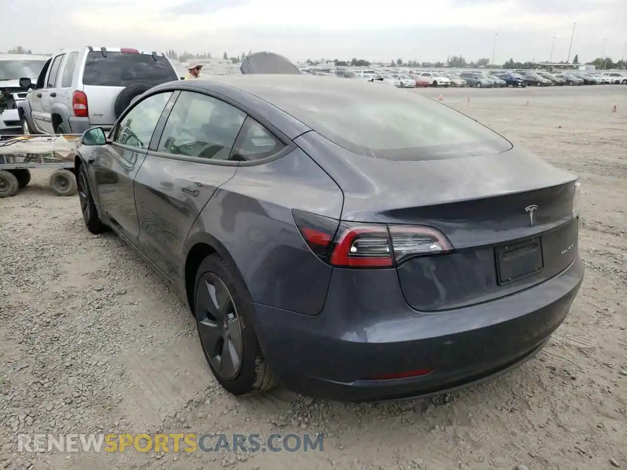 3 Photograph of a damaged car 5YJ3E1EB8NF188497 TESLA MODEL 3 2022