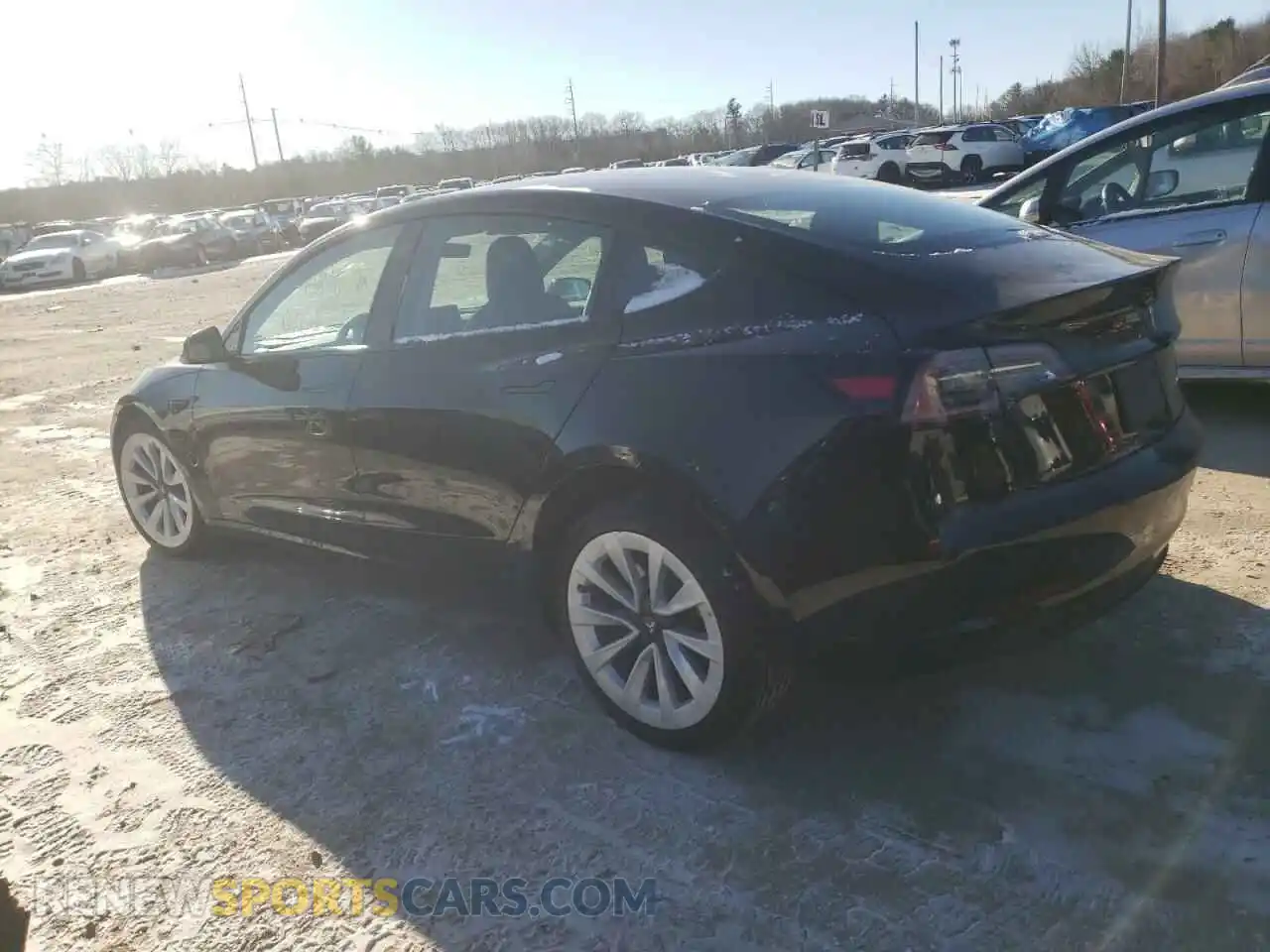 2 Photograph of a damaged car 5YJ3E1EB8NF191030 TESLA MODEL 3 2022