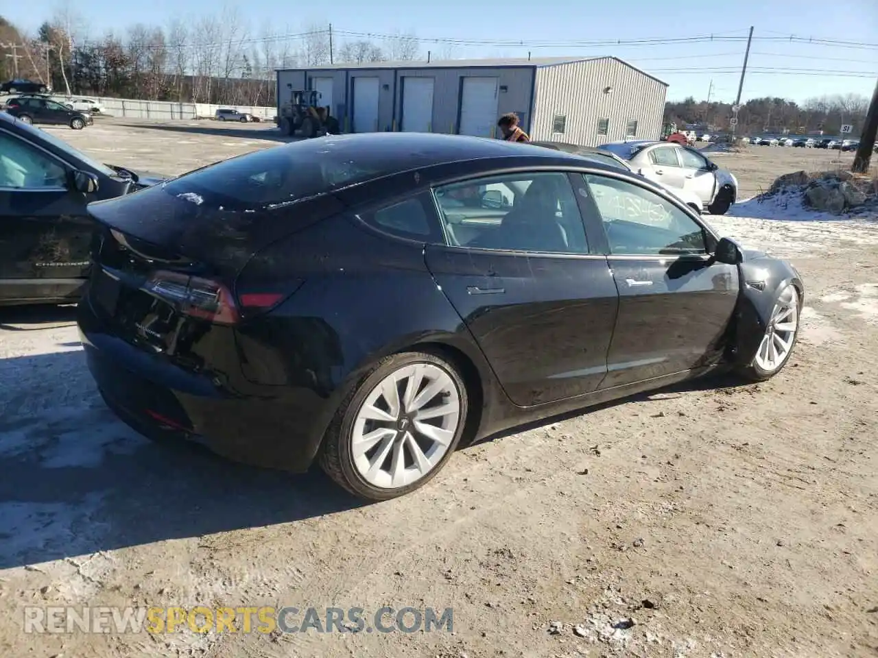 3 Photograph of a damaged car 5YJ3E1EB8NF191030 TESLA MODEL 3 2022