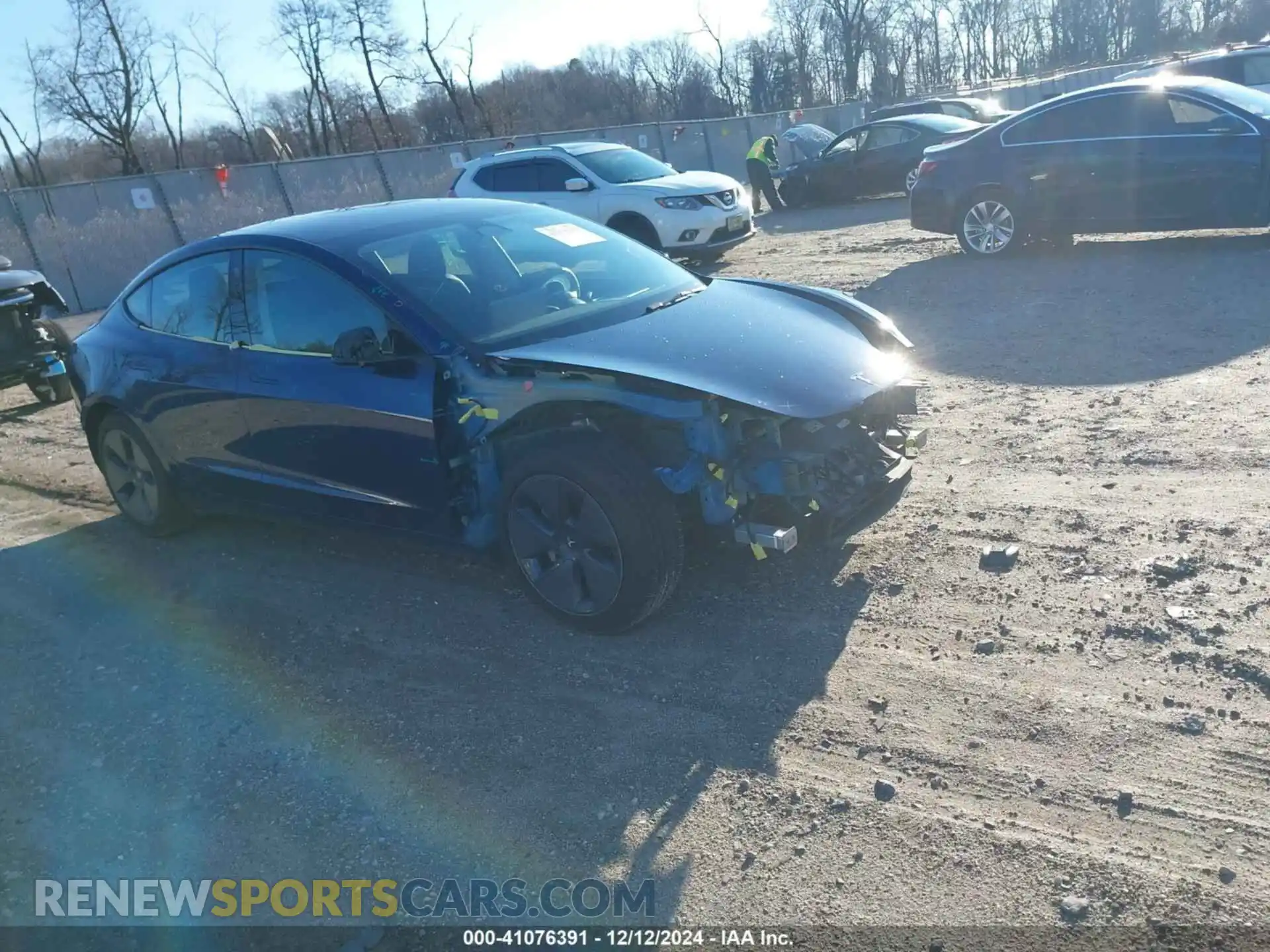 1 Photograph of a damaged car 5YJ3E1EB8NF265014 TESLA MODEL 3 2022