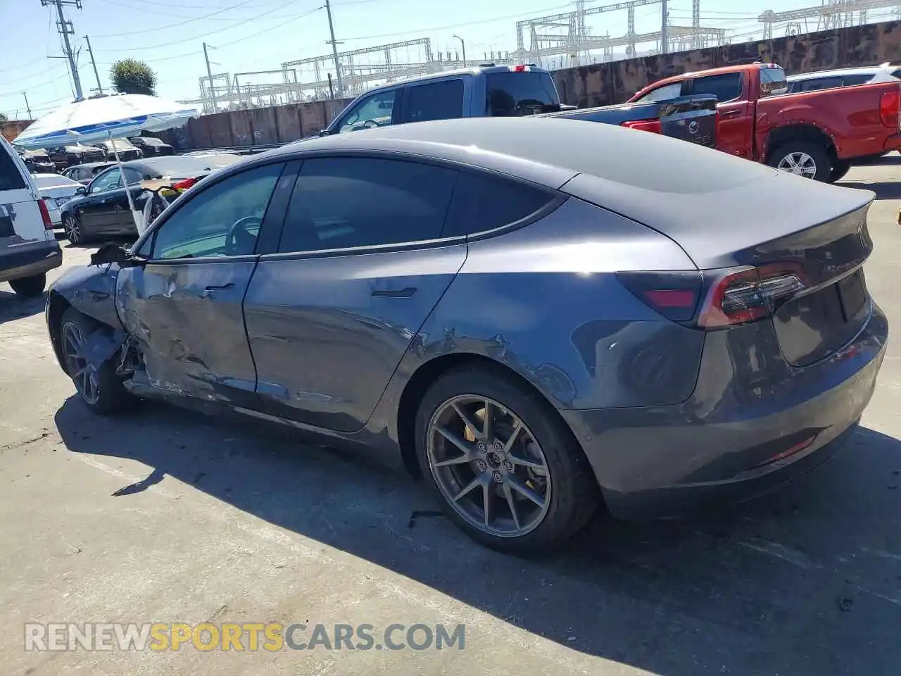 2 Фотография поврежденного автомобиля 5YJ3E1EB8NF267118 TESLA MODEL 3 2022