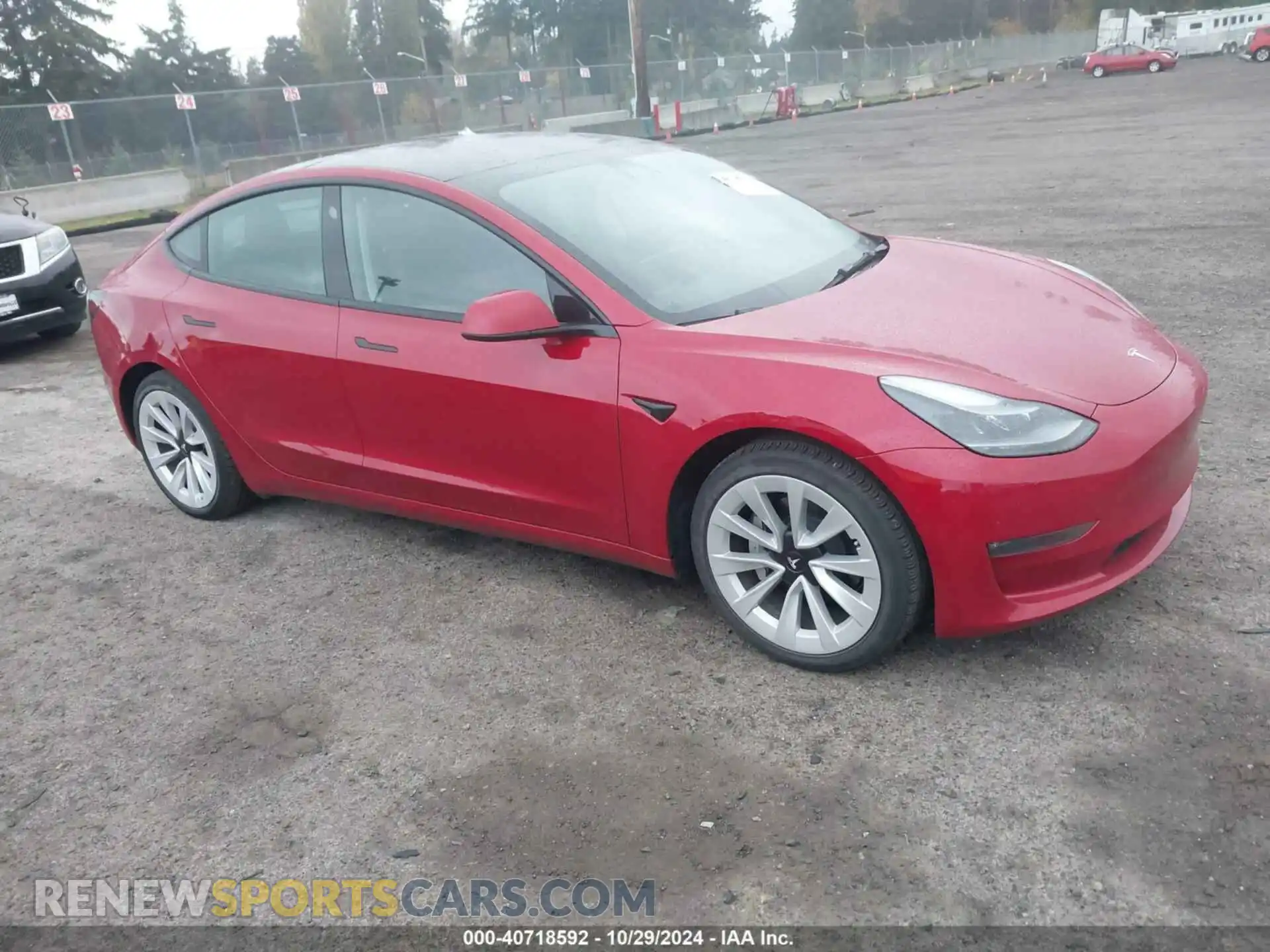 1 Photograph of a damaged car 5YJ3E1EB8NF273081 TESLA MODEL 3 2022