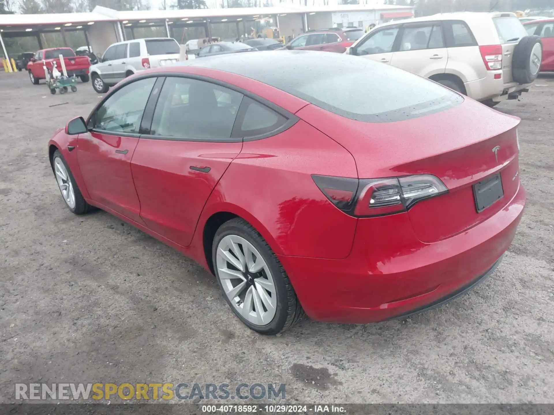 3 Photograph of a damaged car 5YJ3E1EB8NF273081 TESLA MODEL 3 2022