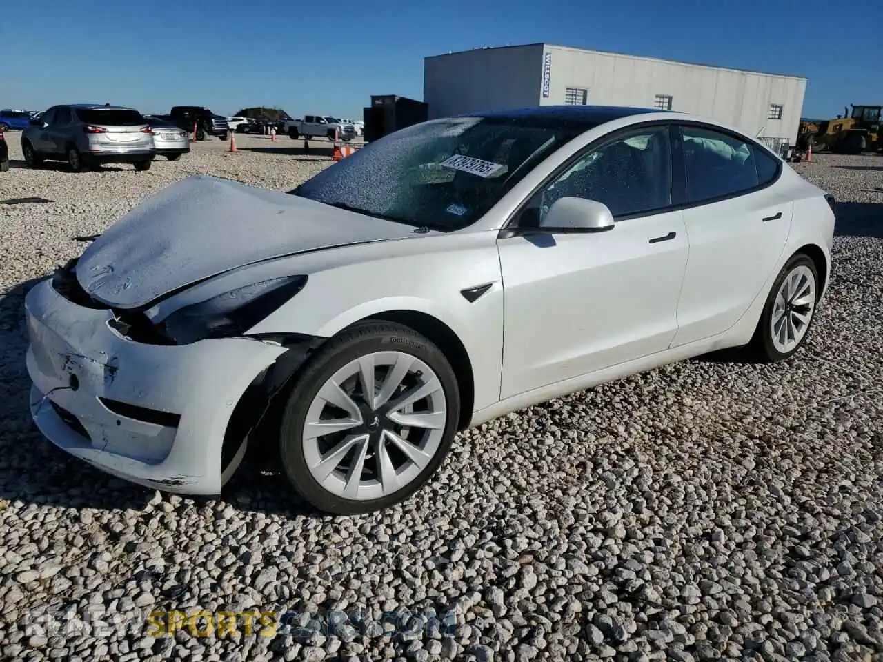 1 Photograph of a damaged car 5YJ3E1EB8NF273310 TESLA MODEL 3 2022