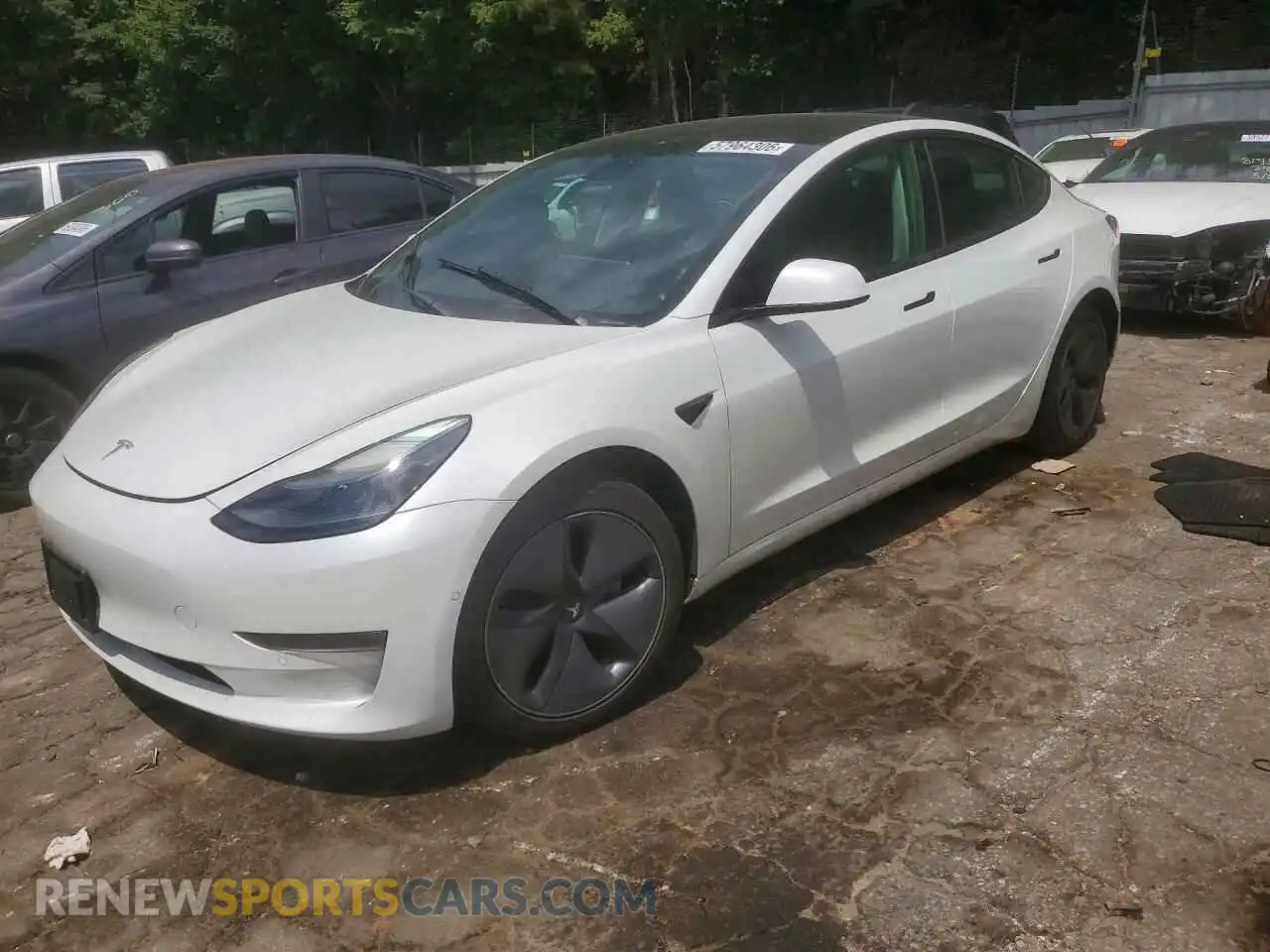 1 fotografías del automóvil dañado 5YJ3E1EB8NF291242 TESLA MODEL 3 2022