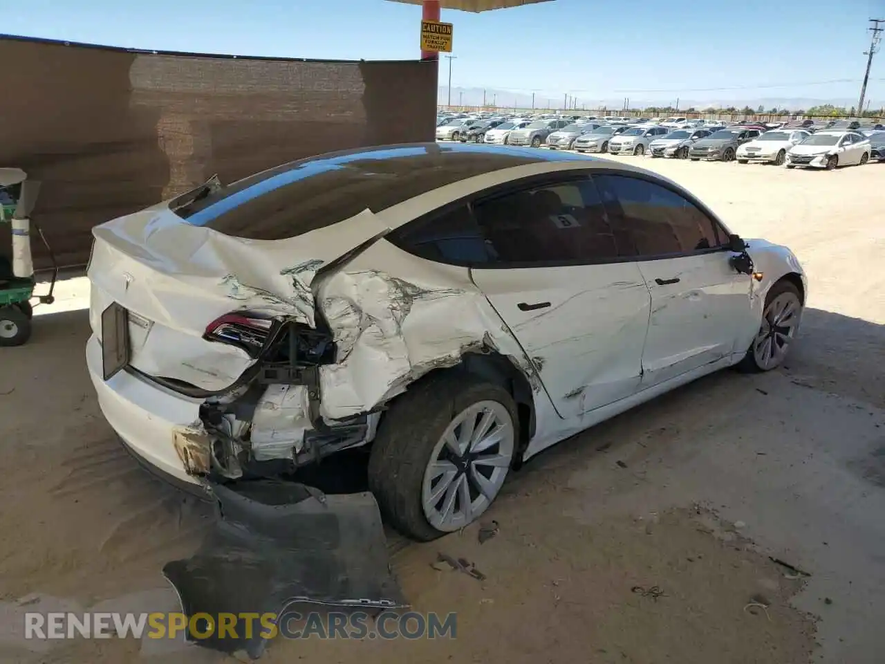 3 Photograph of a damaged car 5YJ3E1EB8NF297400 TESLA MODEL 3 2022