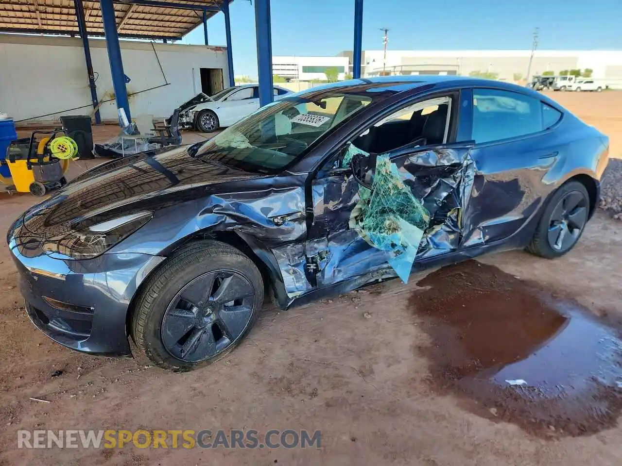 1 Photograph of a damaged car 5YJ3E1EB8NF299390 TESLA MODEL 3 2022