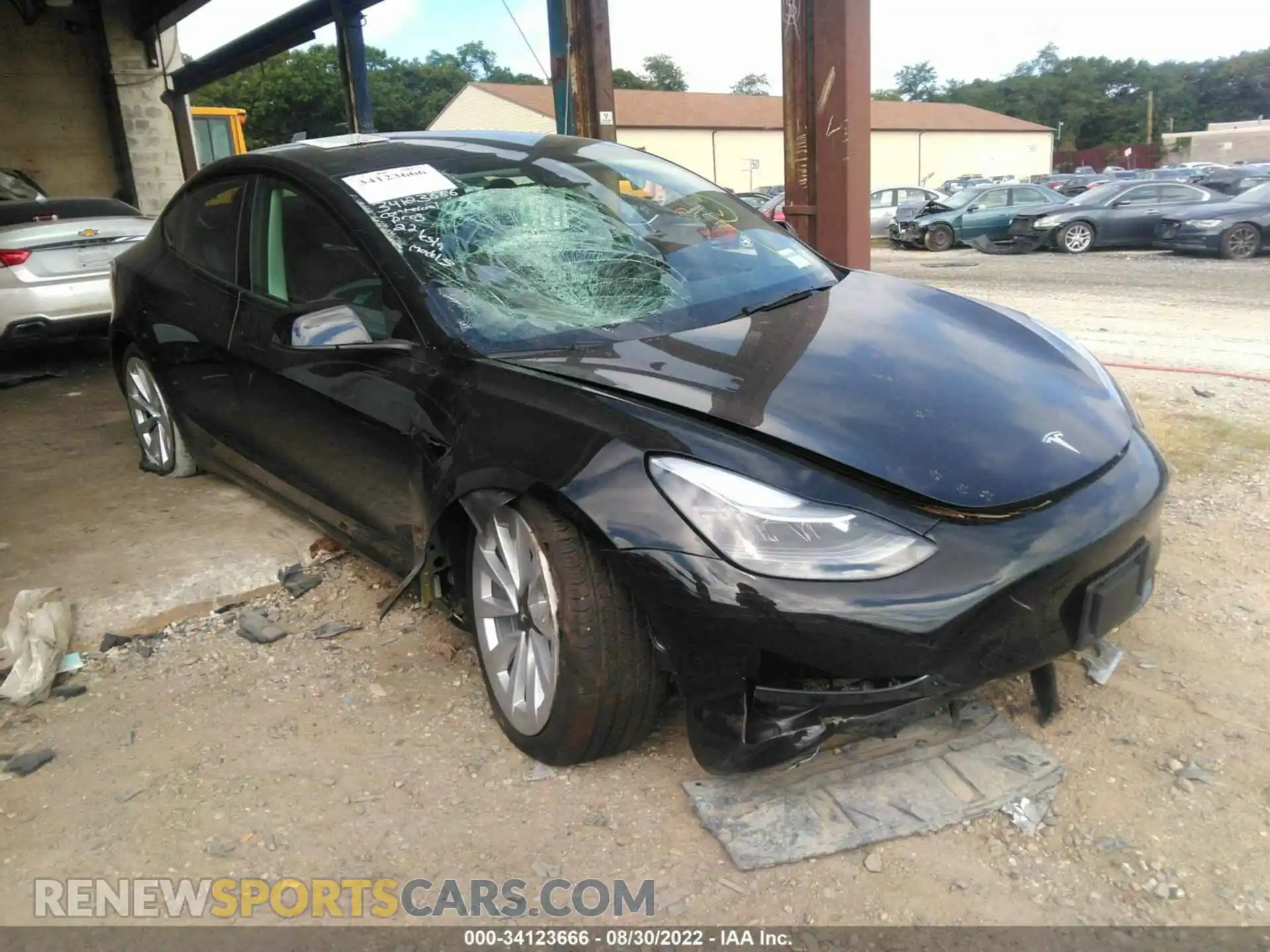 1 Photograph of a damaged car 5YJ3E1EB8NF311425 TESLA MODEL 3 2022