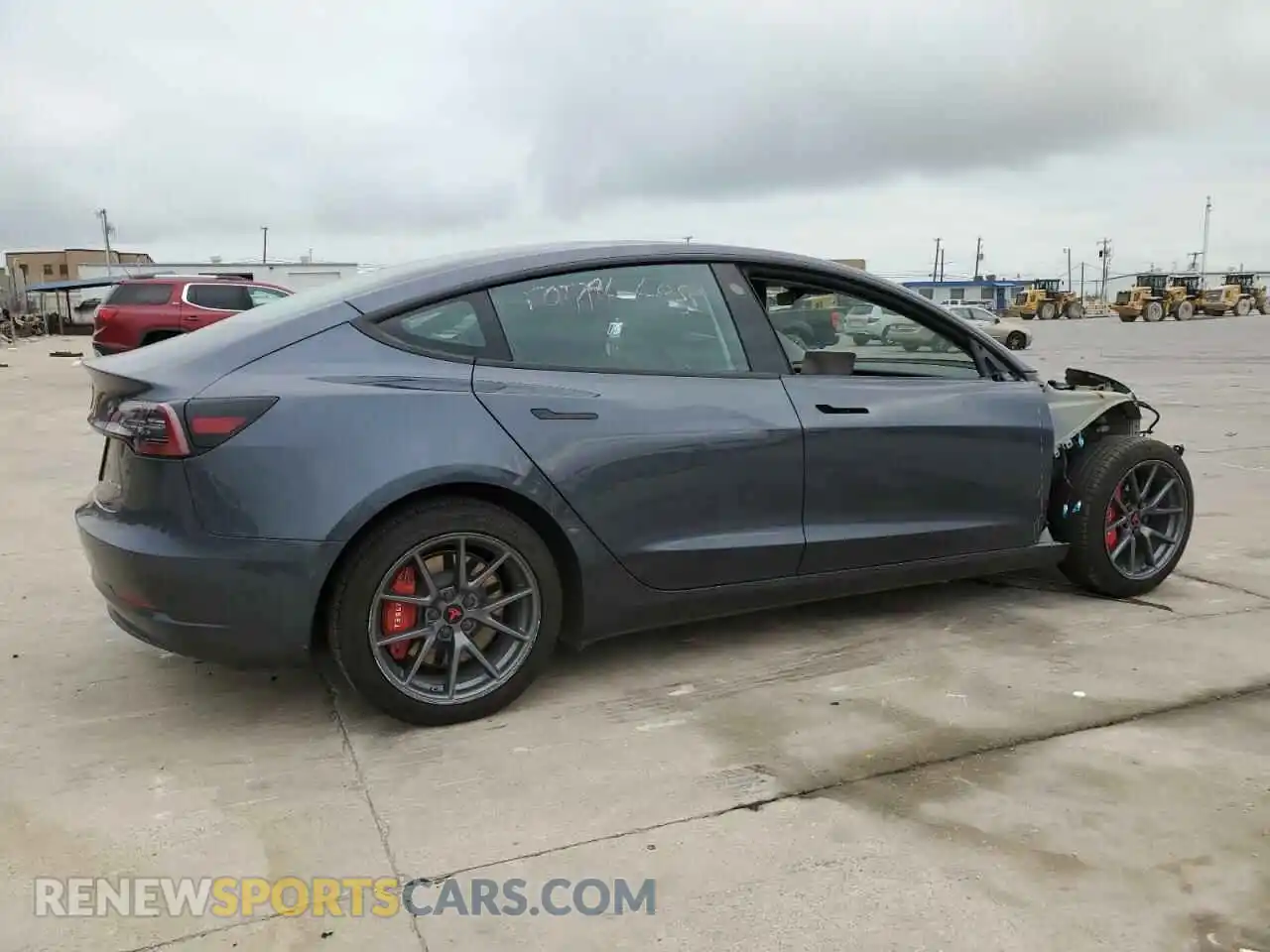 3 Photograph of a damaged car 5YJ3E1EB8NF325597 TESLA MODEL 3 2022
