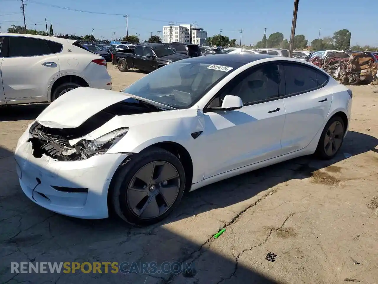 1 Photograph of a damaged car 5YJ3E1EB8NF337507 TESLA MODEL 3 2022