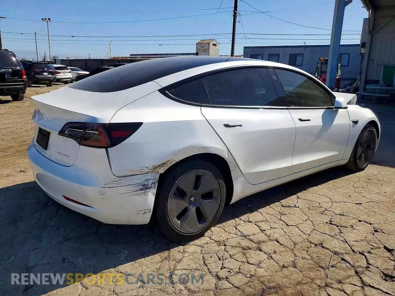 3 Photograph of a damaged car 5YJ3E1EB8NF337507 TESLA MODEL 3 2022