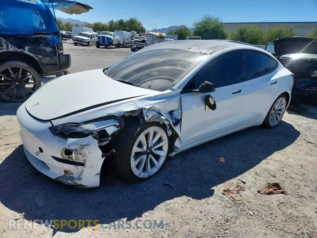 1 Фотография поврежденного автомобиля 5YJ3E1EB8NF342058 TESLA MODEL 3 2022