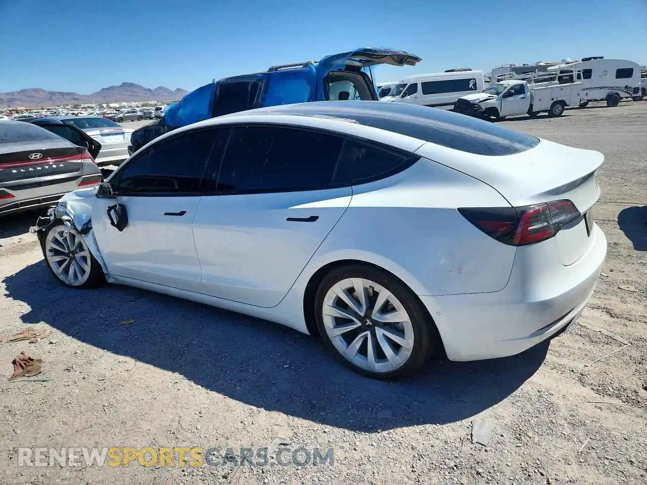2 Фотография поврежденного автомобиля 5YJ3E1EB8NF342058 TESLA MODEL 3 2022