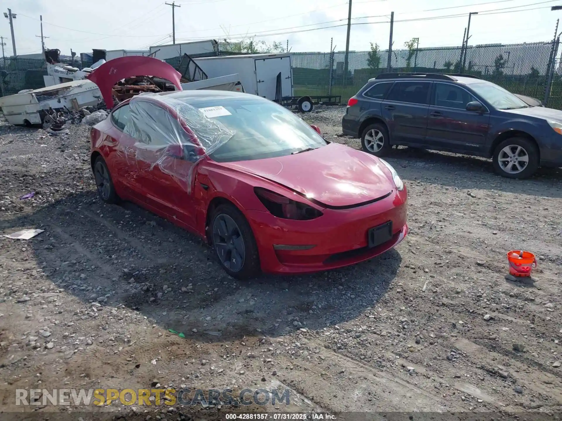 1 Photograph of a damaged car 5YJ3E1EB9NF113002 TESLA MODEL 3 2022