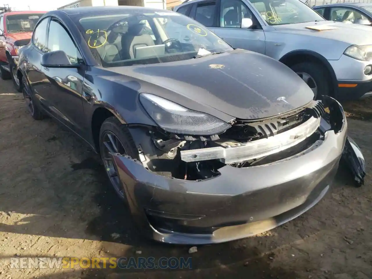1 Photograph of a damaged car 5YJ3E1EB9NF123853 TESLA MODEL 3 2022