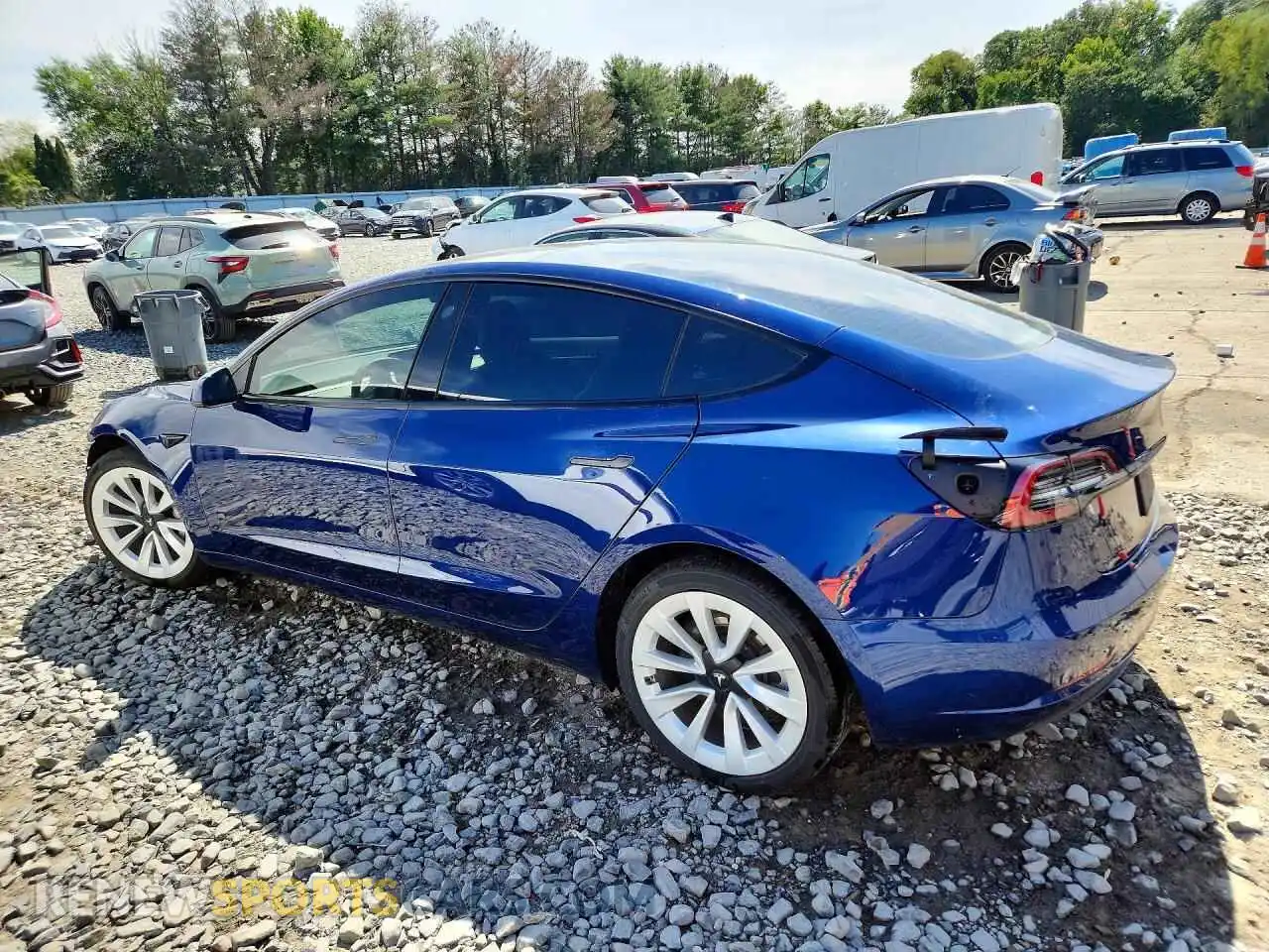 2 Photograph of a damaged car 5YJ3E1EB9NF126364 TESLA MODEL 3 2022