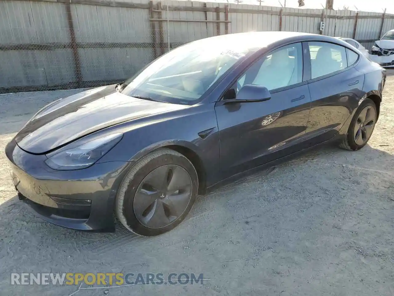 1 Photograph of a damaged car 5YJ3E1EB9NF128356 TESLA MODEL 3 2022