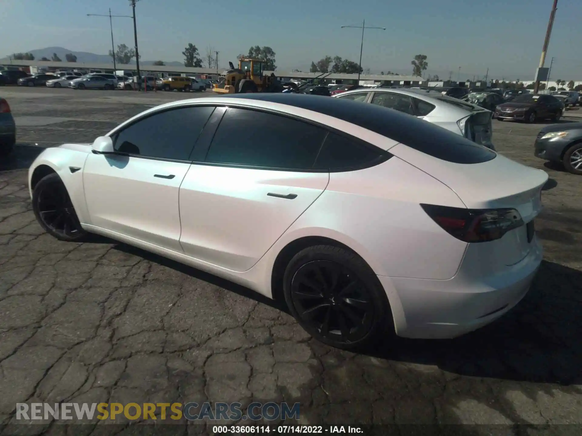 3 fotografías del automóvil dañado 5YJ3E1EB9NF130964 TESLA MODEL 3 2022