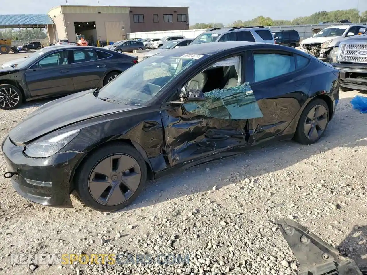 1 fotografías del automóvil dañado 5YJ3E1EB9NF132102 TESLA MODEL 3 2022