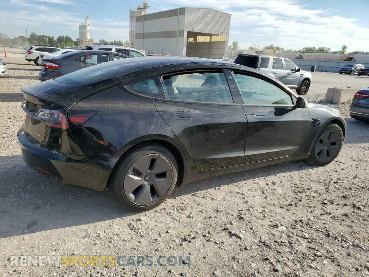 3 fotografías del automóvil dañado 5YJ3E1EB9NF132102 TESLA MODEL 3 2022