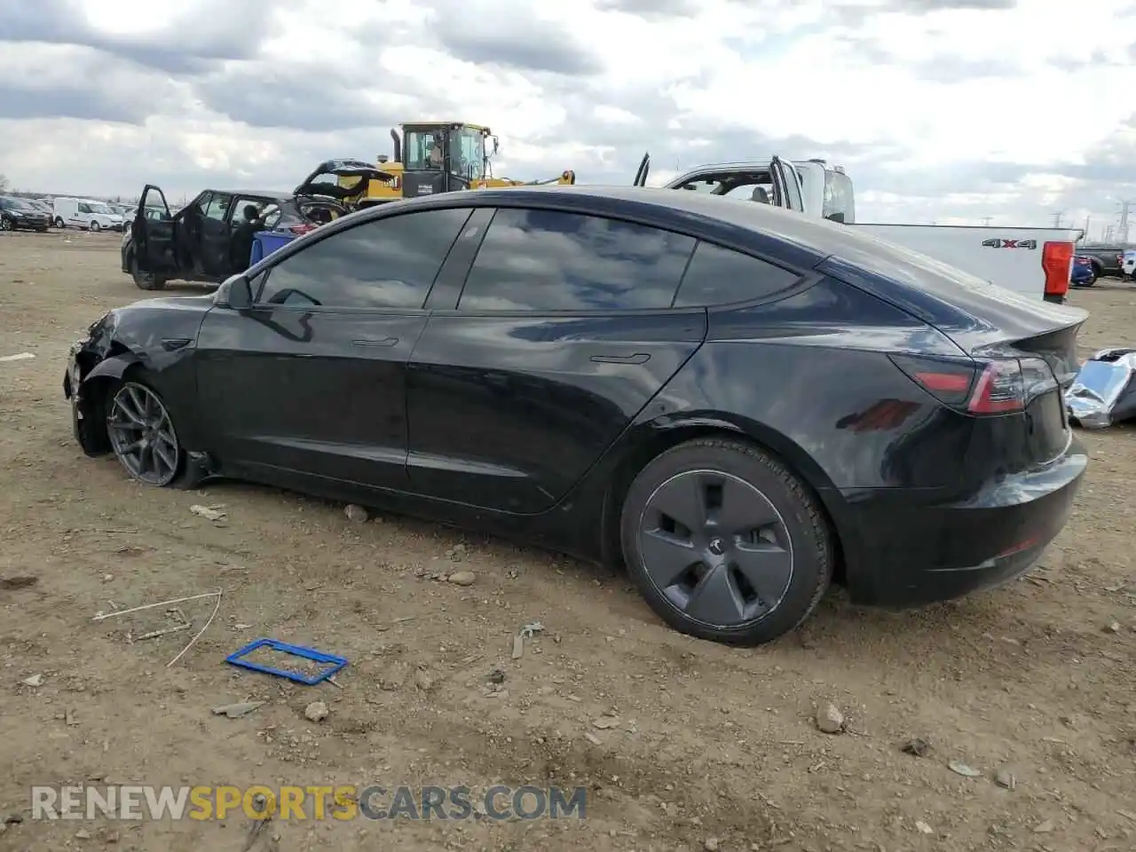 2 Photograph of a damaged car 5YJ3E1EB9NF134819 TESLA MODEL 3 2022