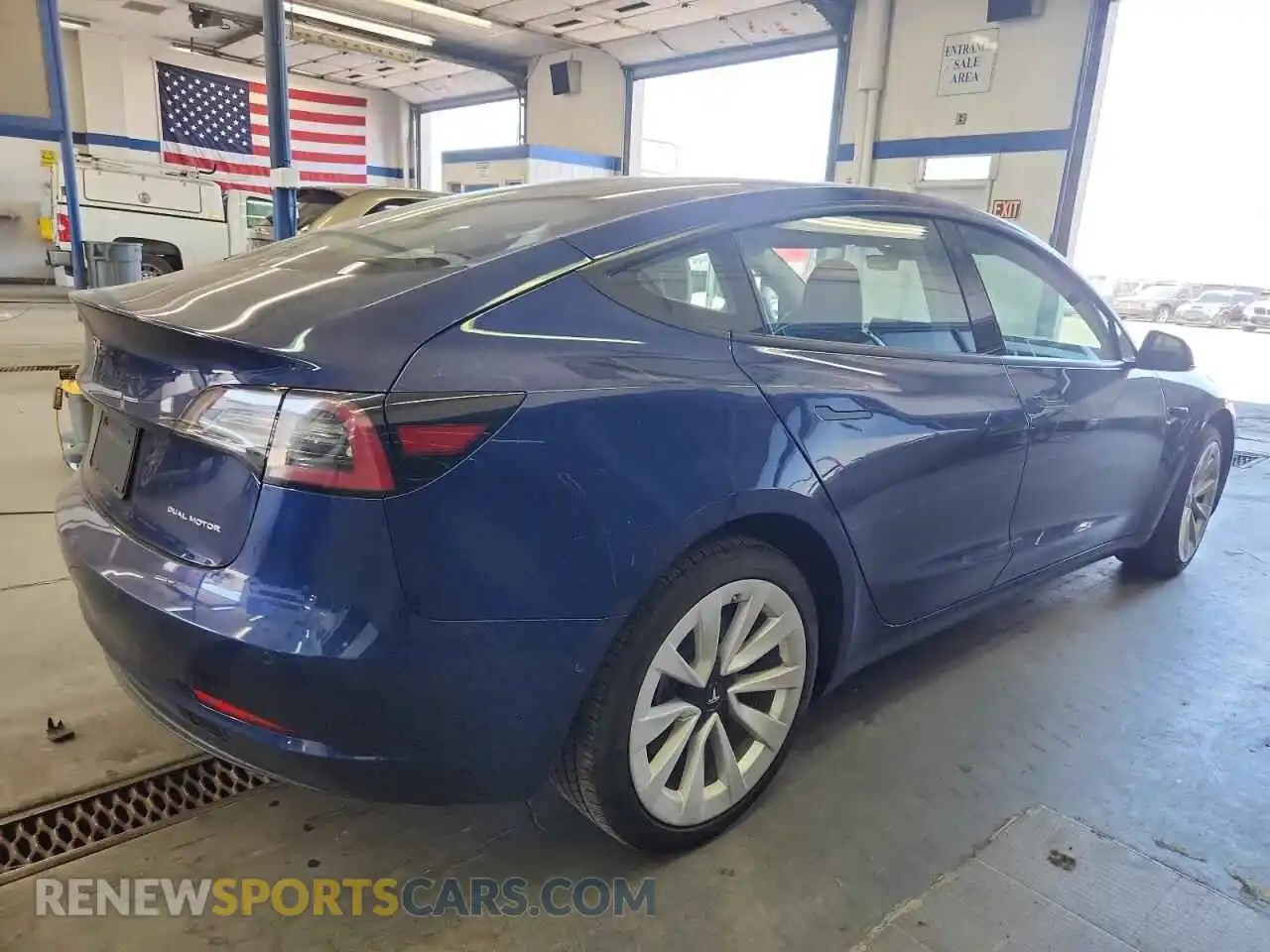 3 Photograph of a damaged car 5YJ3E1EB9NF144458 TESLA MODEL 3 2022