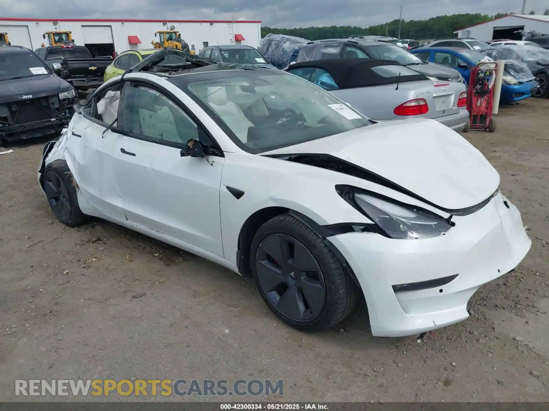1 Photograph of a damaged car 5YJ3E1EB9NF155394 TESLA MODEL 3 2022