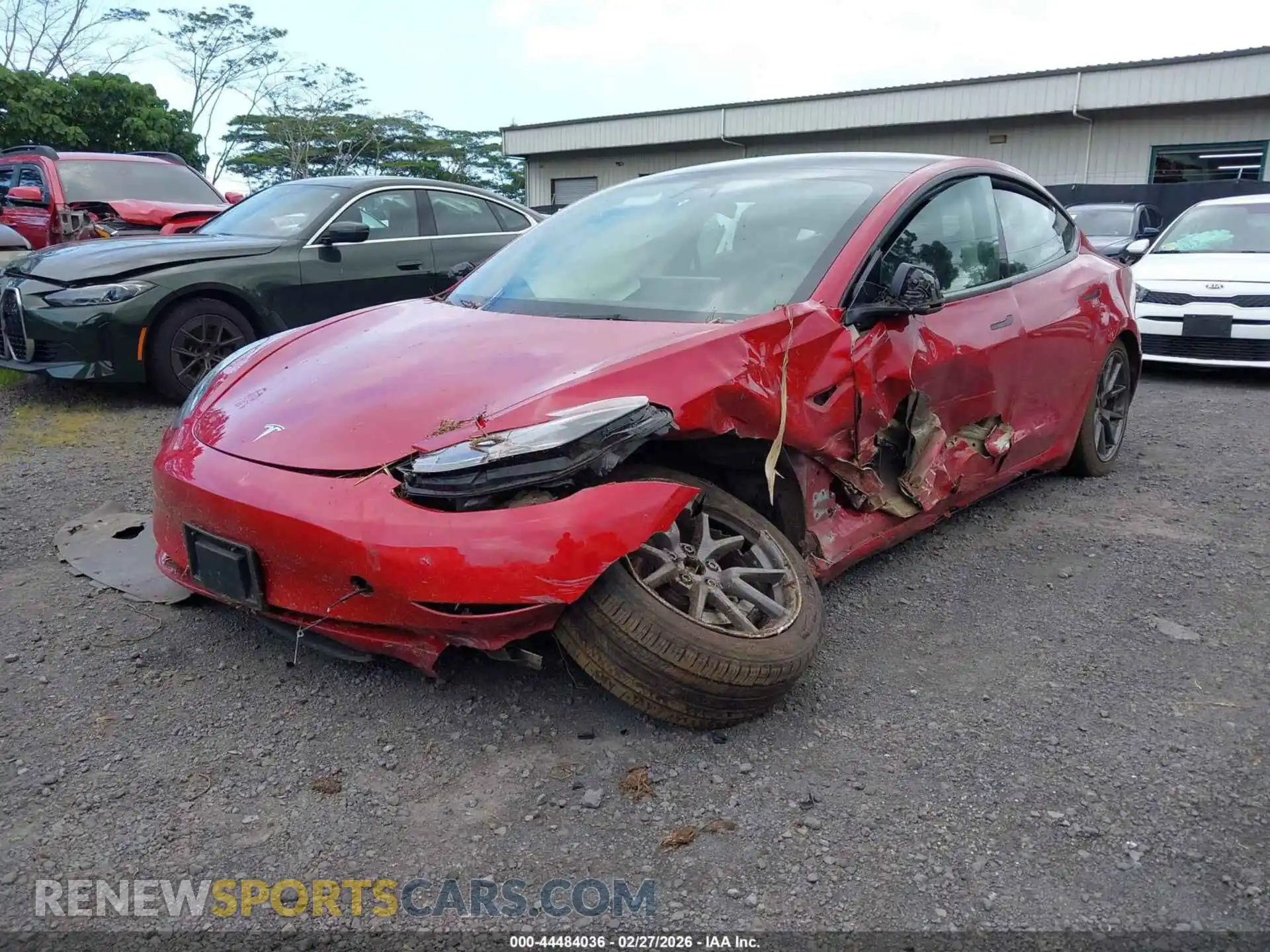 2 Photograph of a damaged car 5YJ3E1EB9NF165200 TESLA MODEL 3 2022