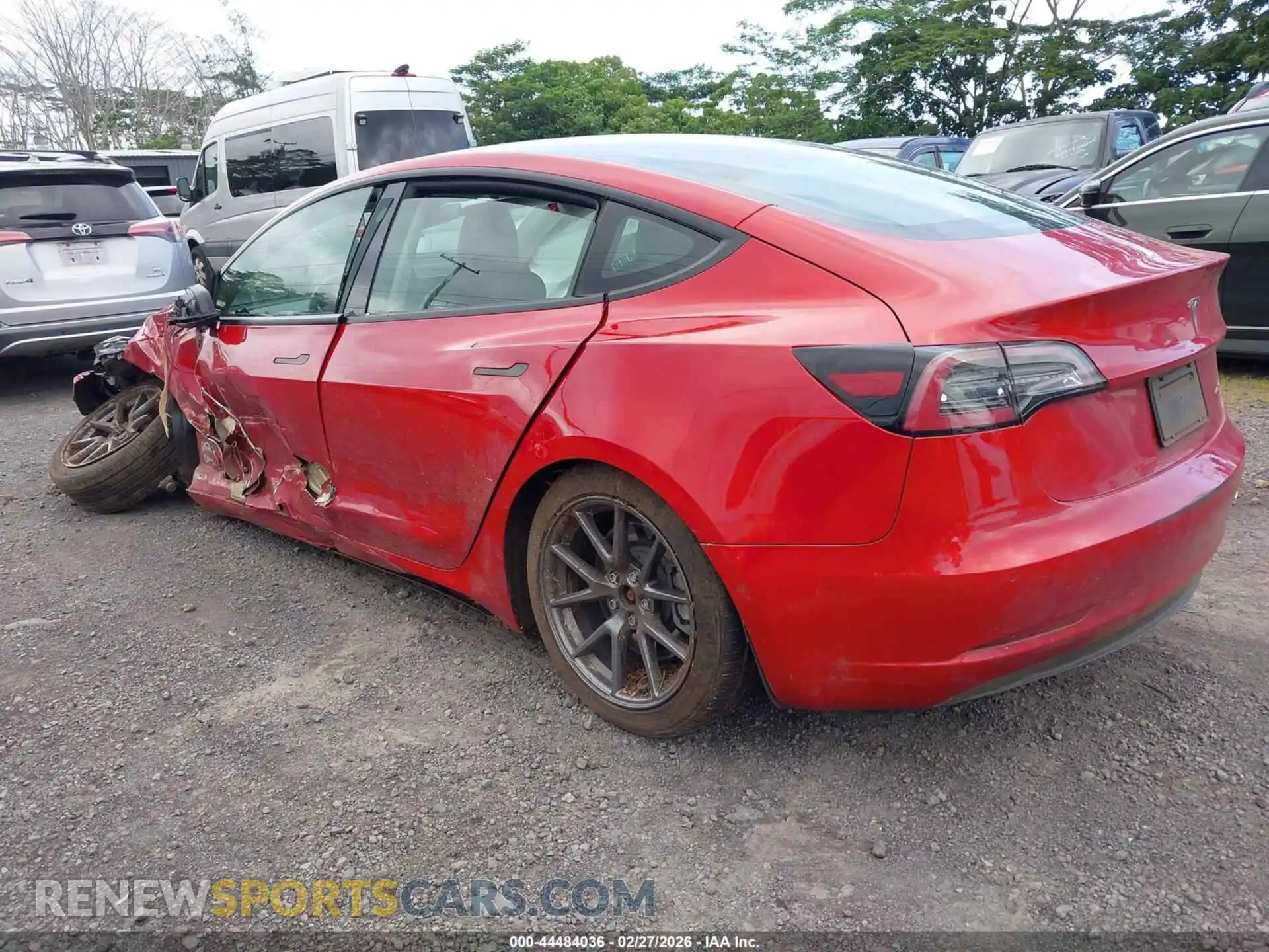 3 Photograph of a damaged car 5YJ3E1EB9NF165200 TESLA MODEL 3 2022