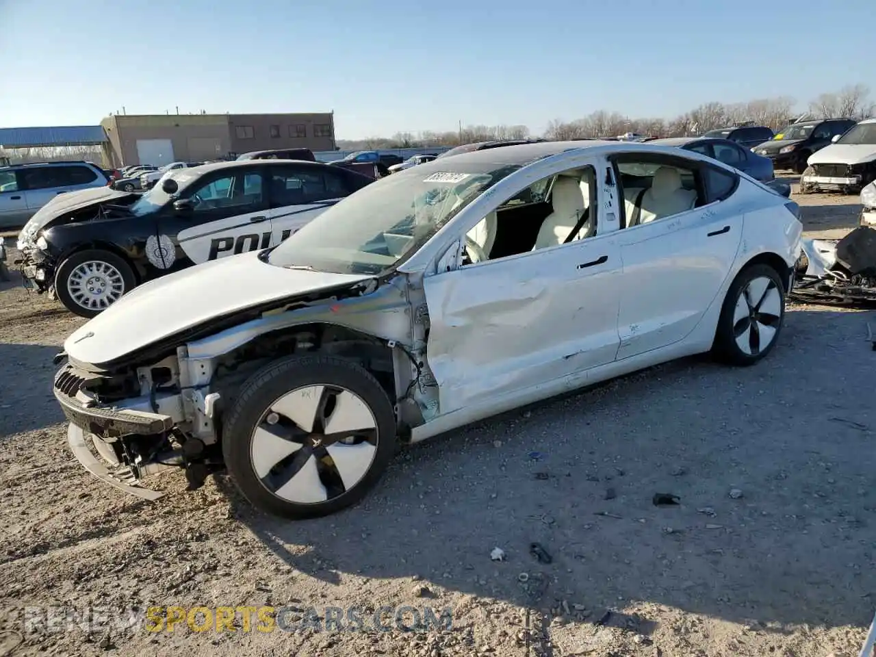 1 Photograph of a damaged car 5YJ3E1EB9NF169974 TESLA MODEL 3 2022