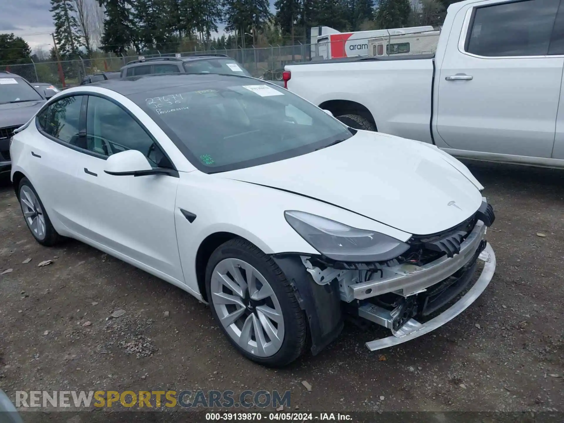 1 Photograph of a damaged car 5YJ3E1EB9NF178531 TESLA MODEL 3 2022