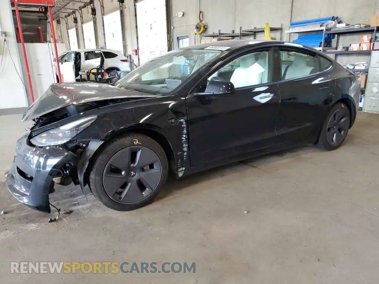 1 Photograph of a damaged car 5YJ3E1EB9NF180392 TESLA MODEL 3 2022