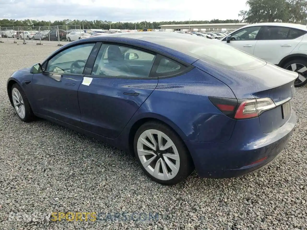 2 Photograph of a damaged car 5YJ3E1EB9NF184295 TESLA MODEL 3 2022