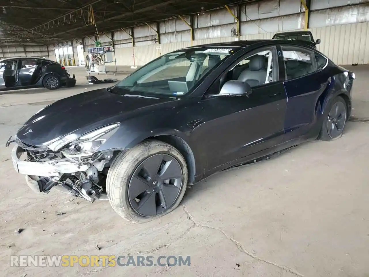 1 Photograph of a damaged car 5YJ3E1EB9NF190338 TESLA MODEL 3 2022